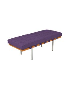 Banco Capri Barcelona 1,50m Suede Roxo