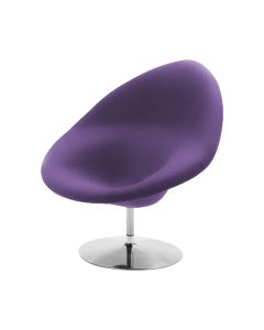 Poltrona Design Gondula Suede Roxo